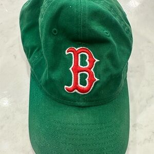 New Era Green and Red Boston Redsox  Baseball Cap Hat